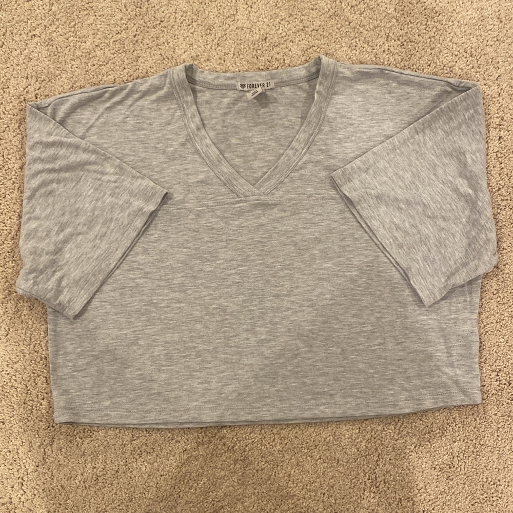 Forever 21 Workout Cropped Tee